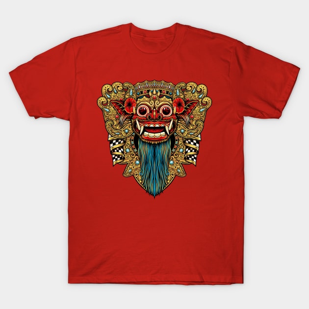 Barong Bali T-Shirt by yudabento